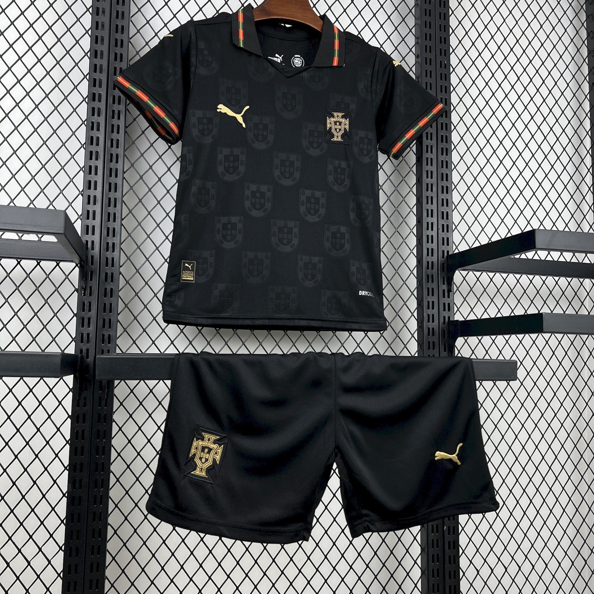 Portugal 2026 Black Kids size