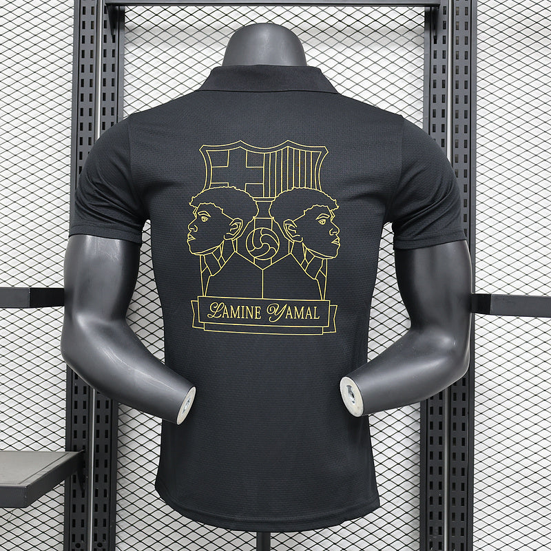 Barcelona X Lamine Yamal Black Kit Player Version
